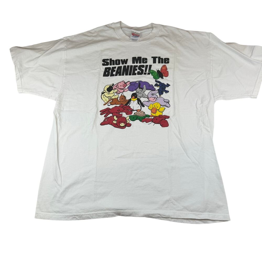 Vintage 90s Show Me The Beanies Hanes XXL T-Shirt